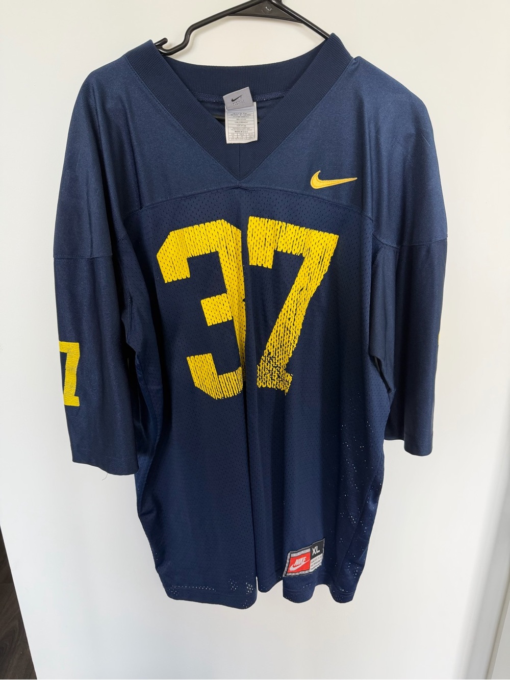 Nike NCAA Michigan Wolverines Erick Anderson #37 Jersey Size XL USA Vintage 90s